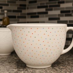 KitchenAid Ceramic Mixer Bowl – Confetti Pattern, 5 Quart (KSM2CB5)