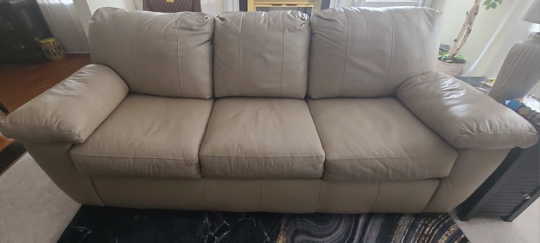 Leather Full Size Sofa