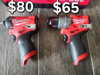 Milwaukee M12 FUEL Impact Driver and Hamme Drill – Tool Only