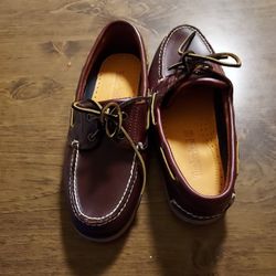 NEW TIMBERLAND BROWN LEATHER SHOES  SIZE 7.$ 35.00