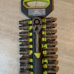 Complete Craftsman Evolv 1/2in Drive Ratchet Set