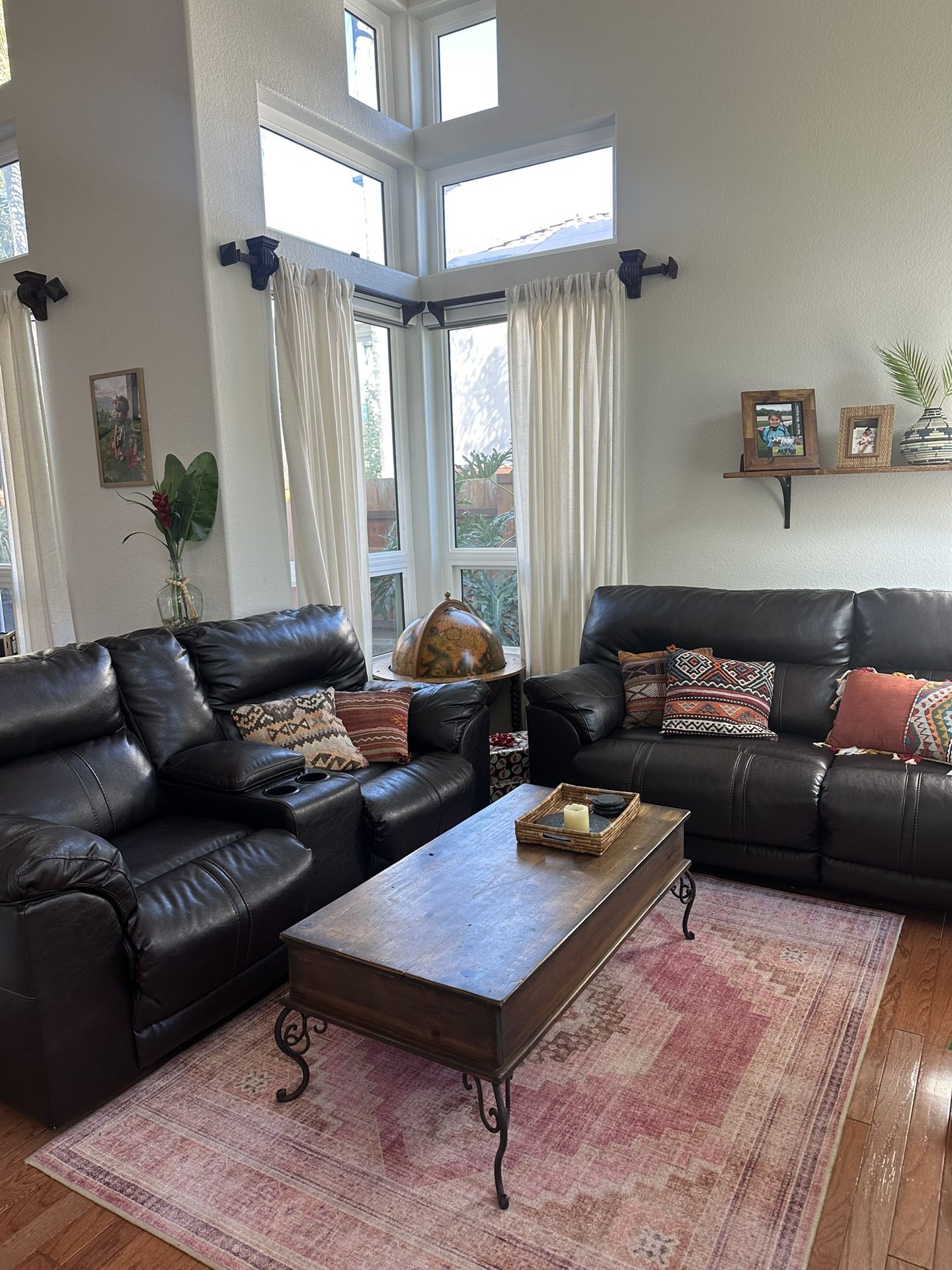 Leather Couch (Electric Recliner)