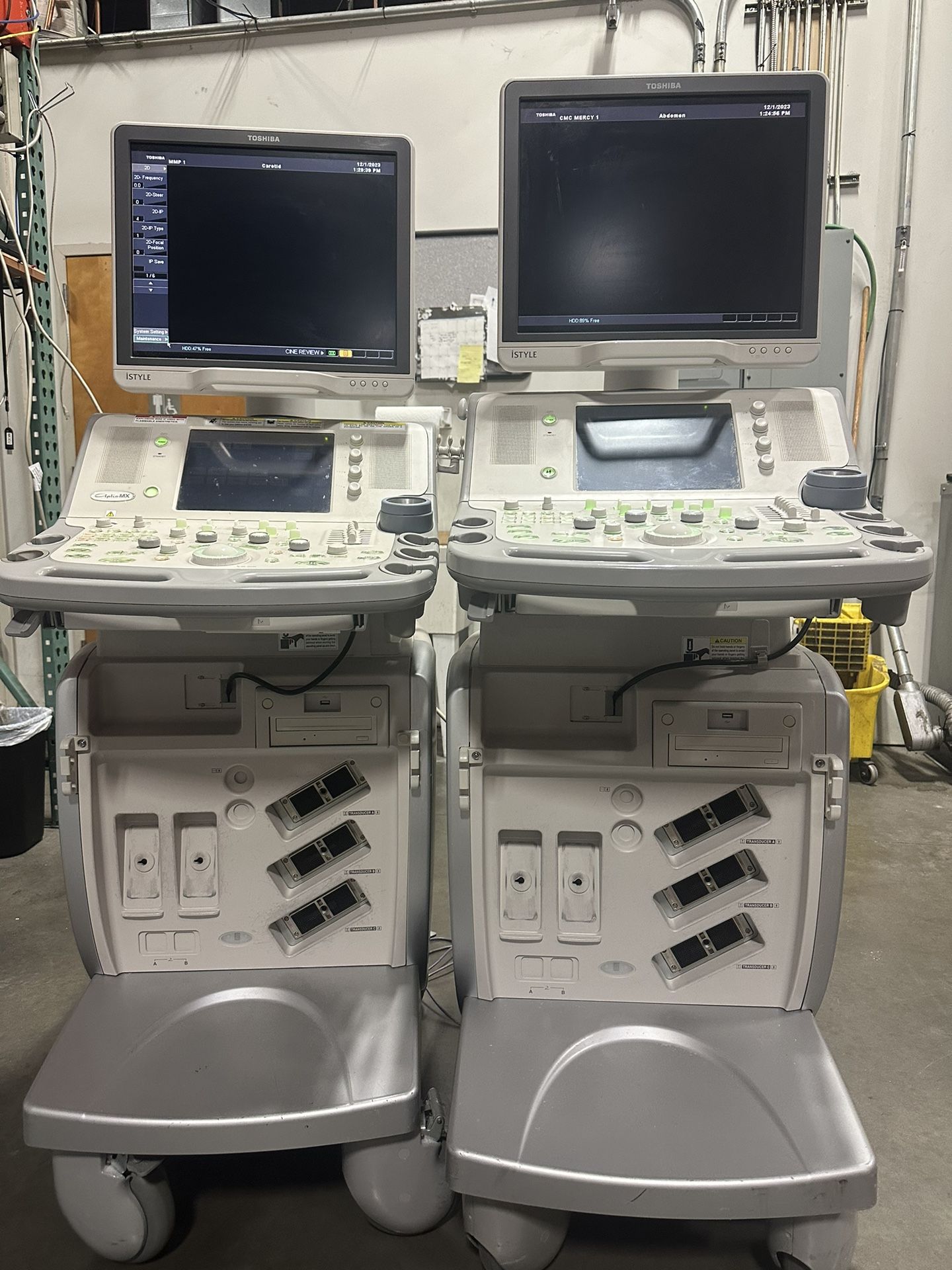 (2) Toshiba Aplio MX Model # SSA-780A Ultrasounds