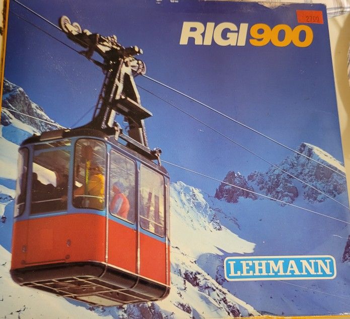 Vintage Lehmann Rigi 900 Plastic Cable Car Manual Ski Lift Tram Gondola Germany Box