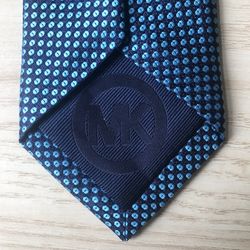 Michael Kors turquoise and blue silk tie