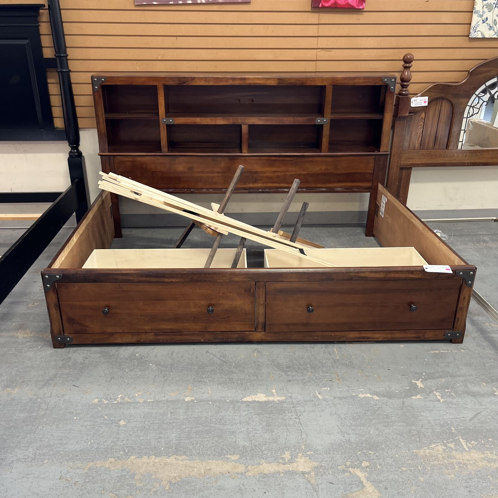 Fill Size Bed Frame With Storage (in Store)