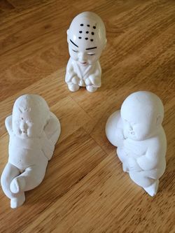 Vintage Baby Buddha Monk Figurine