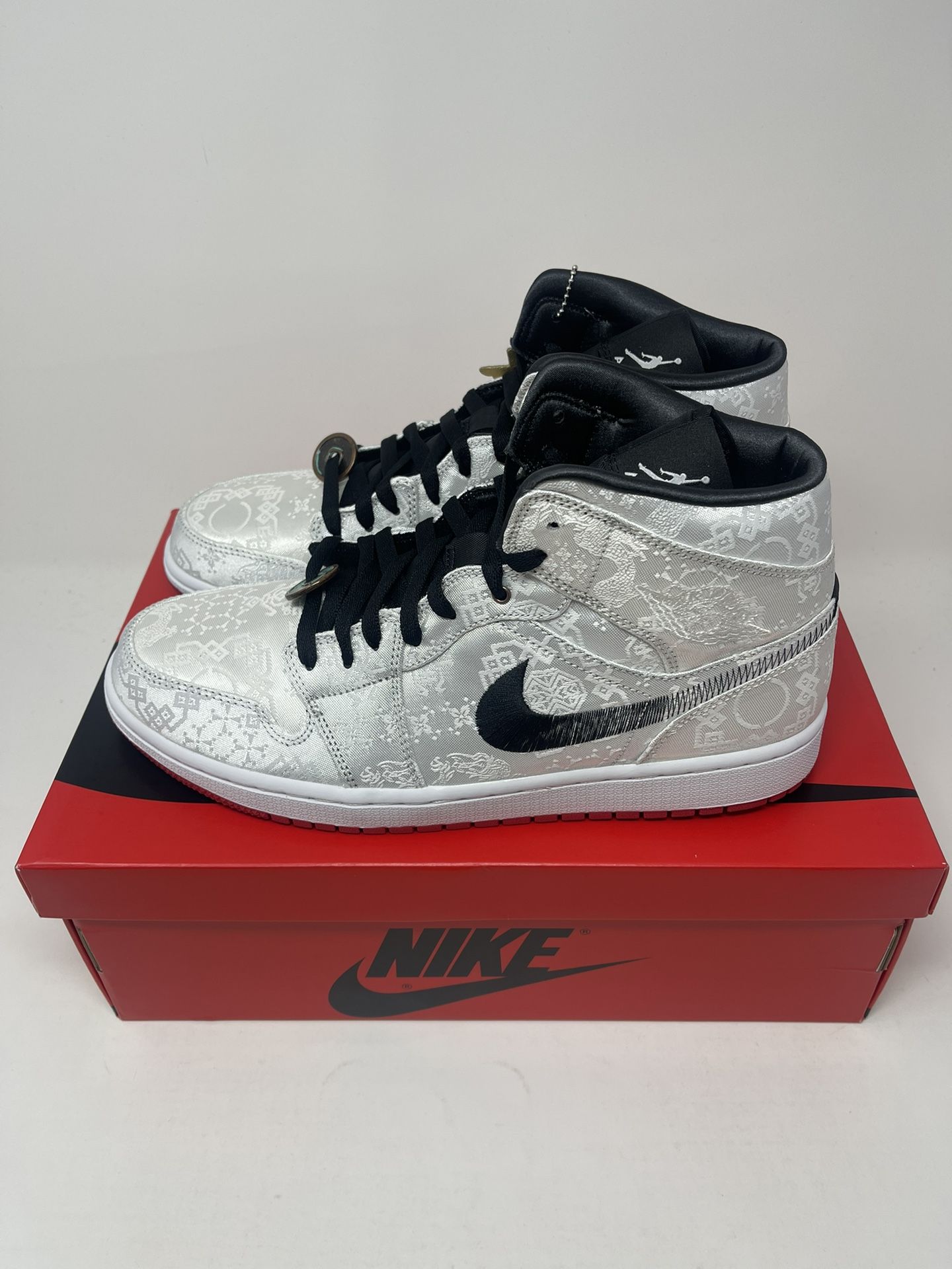CLOT x Air Jordan 1 Mid Size 10.5