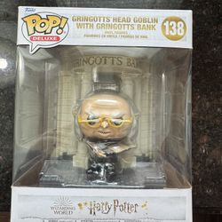 Funko Pop Harry Potter Diagon Alley 138 Gringotts Bank griphook Pop Exclusive Edition