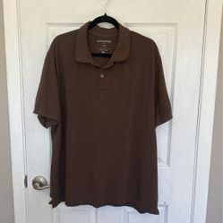 Banana Republic Men's Polo Shirt 2XL Brown Color