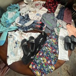 18pc Little Boy Clothing w/3prs Shoes (Size 4/5 & some 2/3T)
