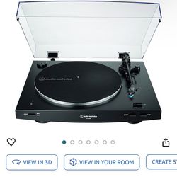 selling for parts Audio Techica AT-LP3XBT-BK Bluetooth Turntable Belt Drive Fully Automatic 33/45   Originally $330  Selling for Parts= - the plastic 