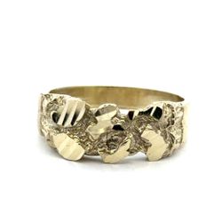 Woman’s Ladies 10k Yellow Gold Nugget Band Ring Size 5 GP3122335