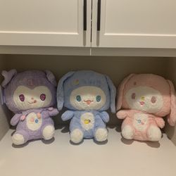 Kuromi, Cinnamon Roll & My Melody