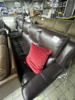 Leather Recliner Couch
