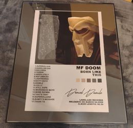 MF Doom Frame 11 inch x 14 inch GLASS