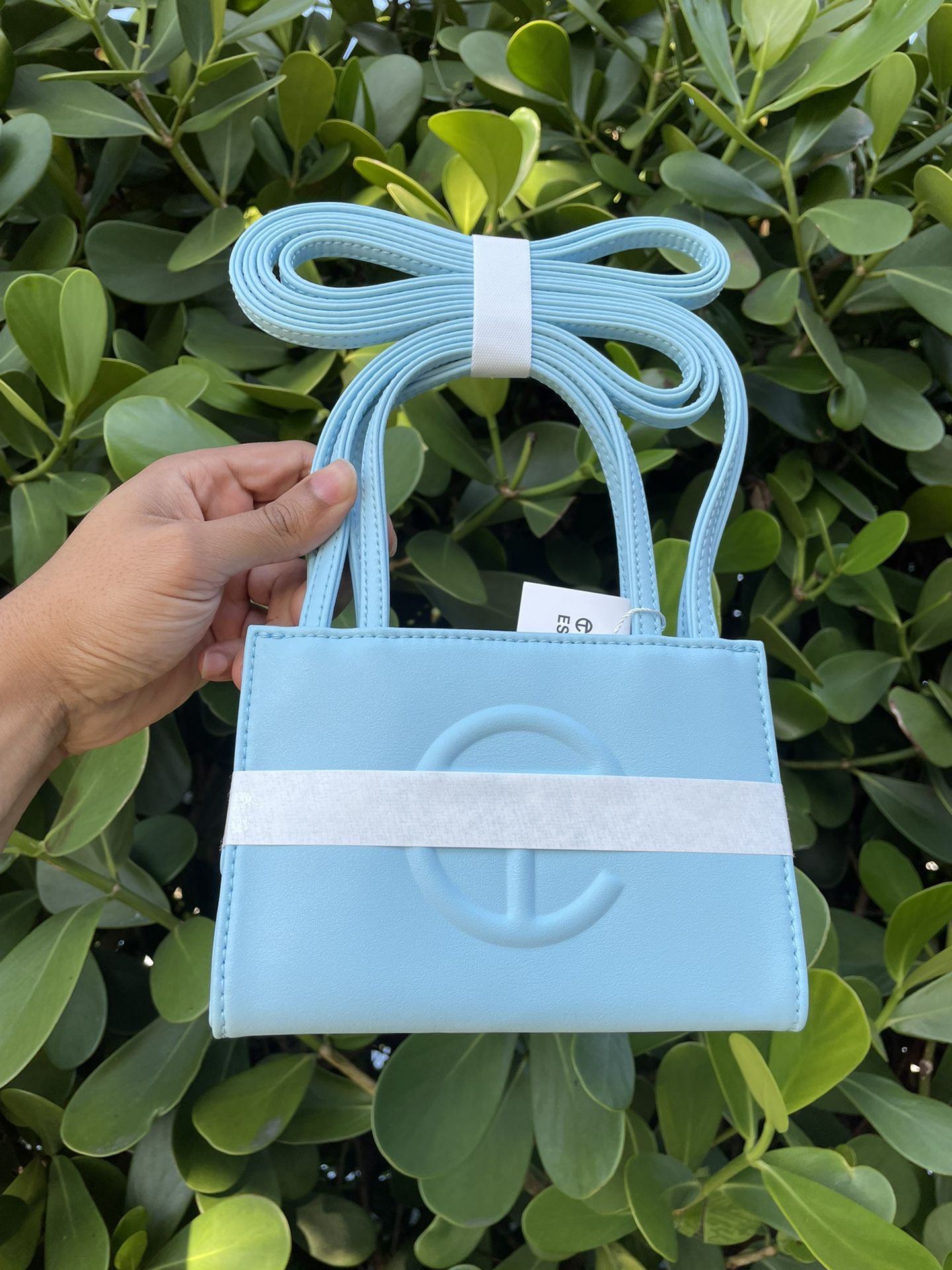 Baby blue telfar sale