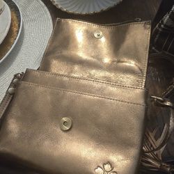 Gold Leather PATRICIA NASH crossbody Bag