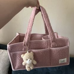 PINK DIAPER CADDY