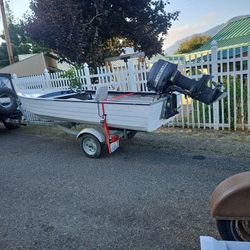 Boat For Sale.  With 60 HP Mercury