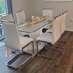 WHITE Glam ✨ DINING CHAIRS 😍 🪑 