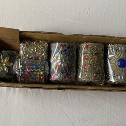 Colorful Beaded Indian Handcrafted Chests Set