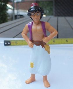 Disney Aladdin Burger King Action Figure, Aladdin Standing, White/Purple Outfit