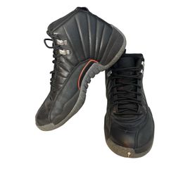 Air Jordan 12 Retro Utility Style Men’s Black High-Top Basketball Shoes 10.5