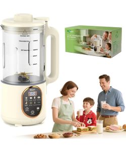 Beyn 10-in-1 Automatic Nut Milk Maker Machine, 60oz Large Capacity with 𝟒𝟖 𝐓𝐢𝐭𝐚𝐧𝐢𝐮𝐦 Blades & Self-Cleaning. for Homemade Almond, Soy, Oat Mi