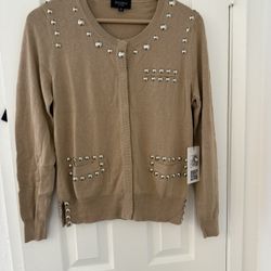 Rondina New York Silk & Cotton Cardigan, M, NWT