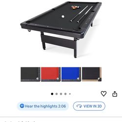 8FT BILLARDS TABLE