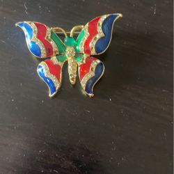 Vintage Butterfly Brooch 