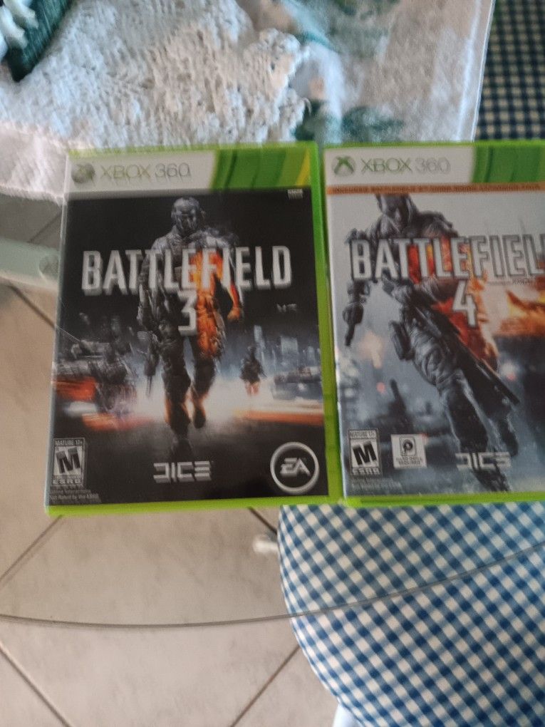 Xbox 360 Battlefield 3 And 4