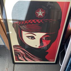 Signed Shepard Fairey Poster Print