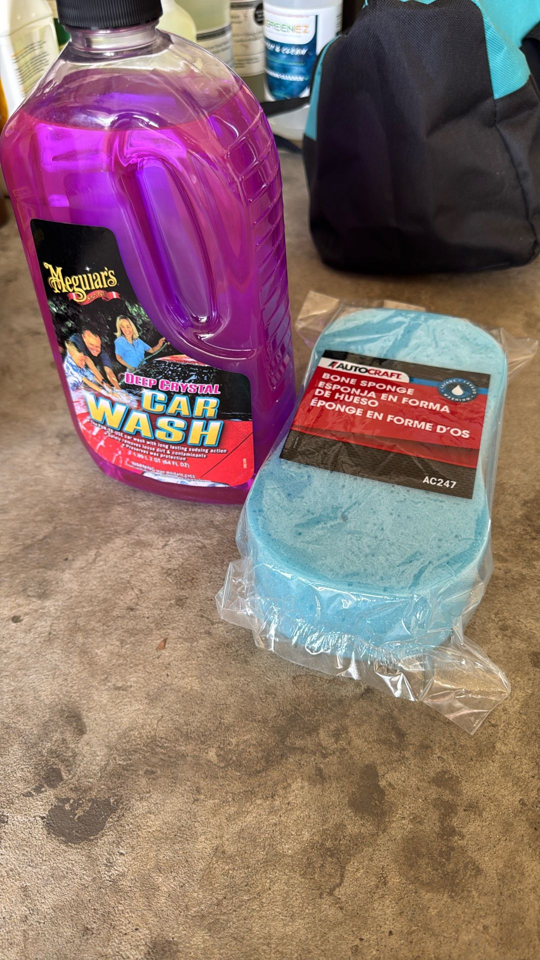 Car Wash Soap And Sponge
