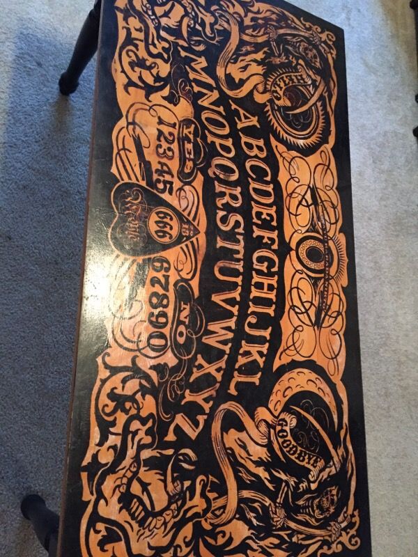 Ouija board coffee table