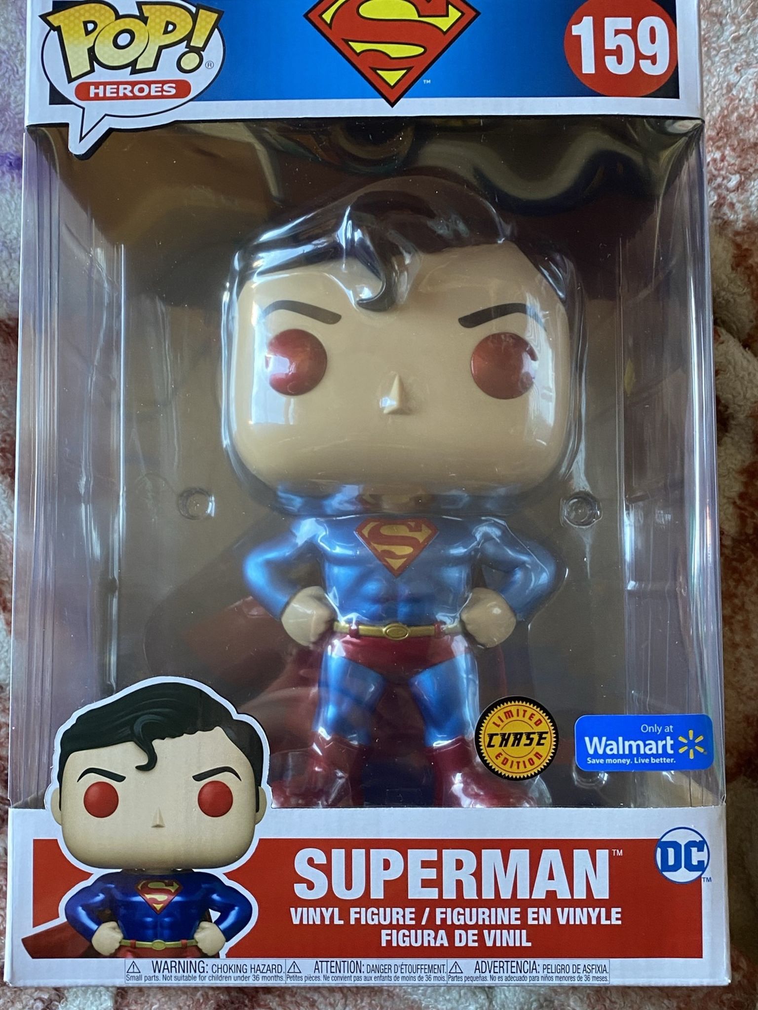 Superman 10 Inch Chase Funko Pop