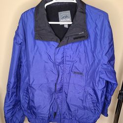 Vintage Pacific Trail Men's Blue Jacket Medium