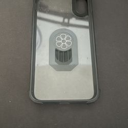 IPHONE X OR XS CLEAR CASE WITH METAL RING STAND