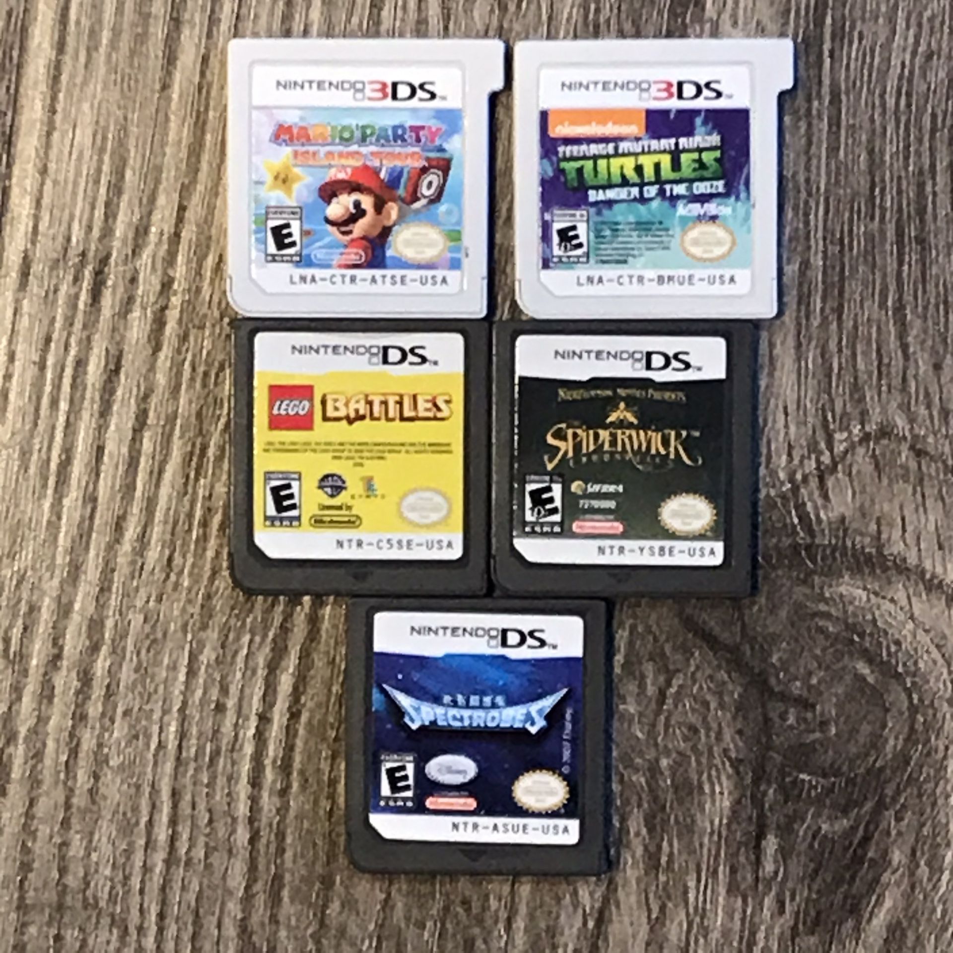 NINTENDO 3DS/DS VIDEO GAME LOT; MARIO PARTY, LEGO & MORE