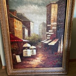 GIANT Oil Painting With Frame
