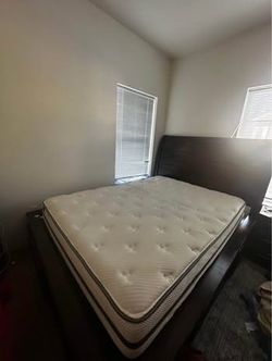 Queen Storage Bed Set – 6 Built-In Drawers + Matching Stand