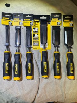 Dewalt chisel set from quarter inch to inch and a half