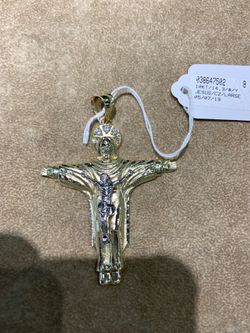 10KT Gold Jesus Charm
