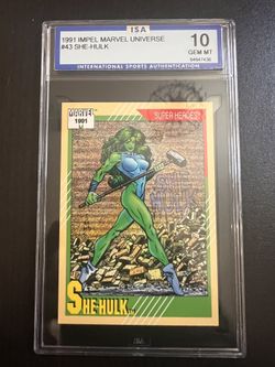 1991 Marvel Universe Series 2 She Hulk Graded 10 Gem Mint