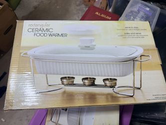 3 NEW Rectangular Ceramic Food Serving / Warming / Baking dishes