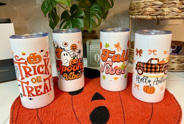 Halloween Fall Tumbler Set of 4
