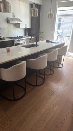 4  stools need a little cleaning- I have an extra brand new I’ll throw in