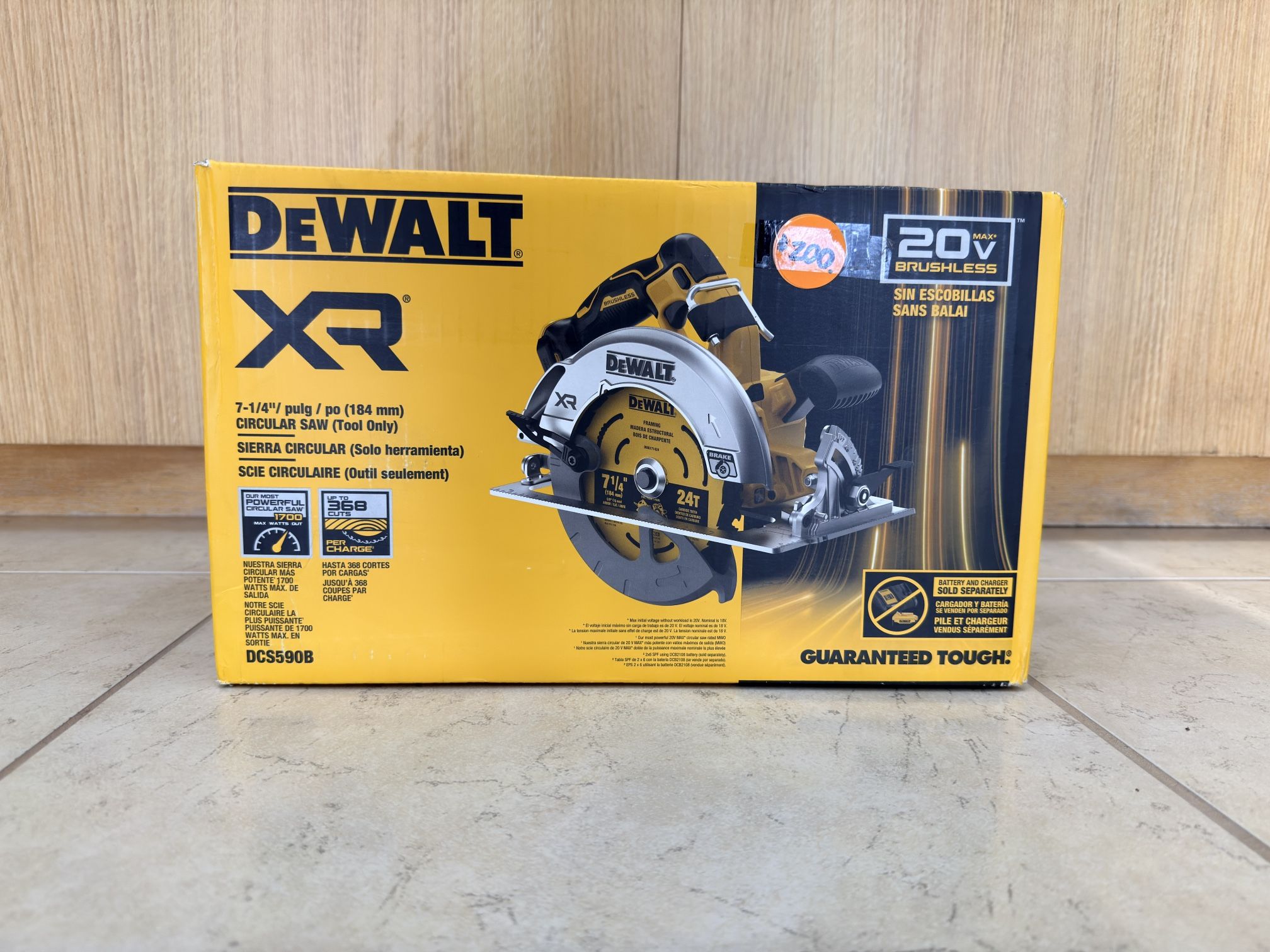 DEWALT XR 20V MAX BRUSHLESS 7-1/4” CIRCULAR SAW(TOOL-ONLY)