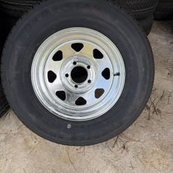 New 205-75-14inch With 5-lug Galvanized Rims.  30-Day Special.  